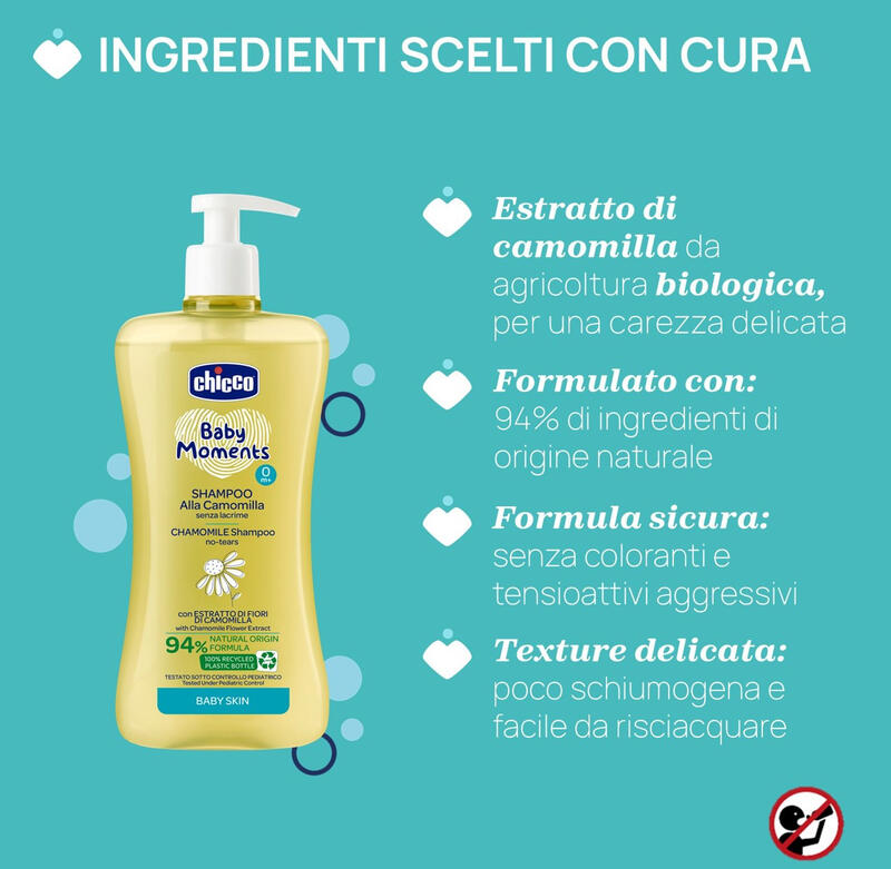 SHAMPOO 500 ML BABY MOMENTS BABY SKIN BuyBuy24 Abbilgiamento e Biancheria