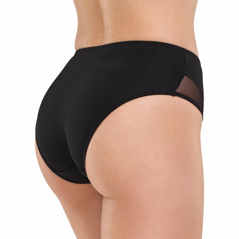 SLIP MICROFIBRA CON INSERTI IN TULLE SUL GIROGAMBA BuyBuy24 Abbilgiamento e Biancheria