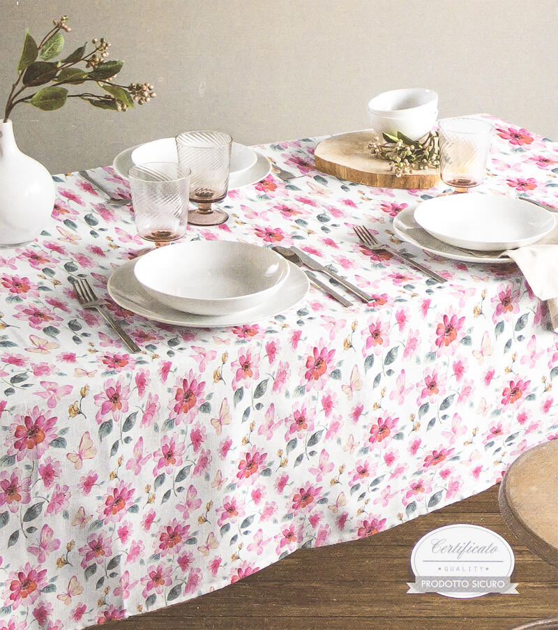 TOVAGLIA 18 POSTI IN COTONE PANAMA STAMPATA CM 140X360 BuyBuy24 Abbilgiamento e Biancheria