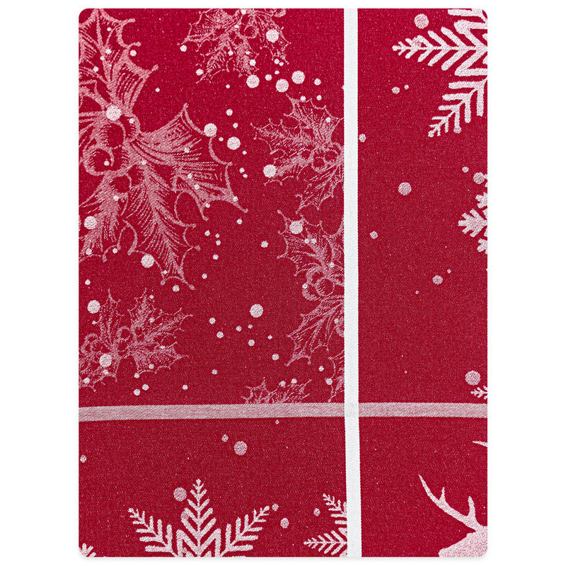 TOVAGLIA NATALIZIA X6 JACQUARD LUREX PIAZZATA BuyBuy24 Abbilgiamento e Biancheria