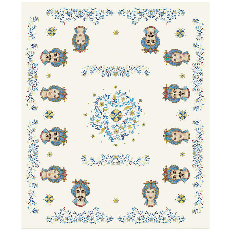 TOVAGLIA X 6 COTONE STAMPATA CM150X180 TESTE DI MORO BuyBuy24 Abbilgiamento e Biancheria