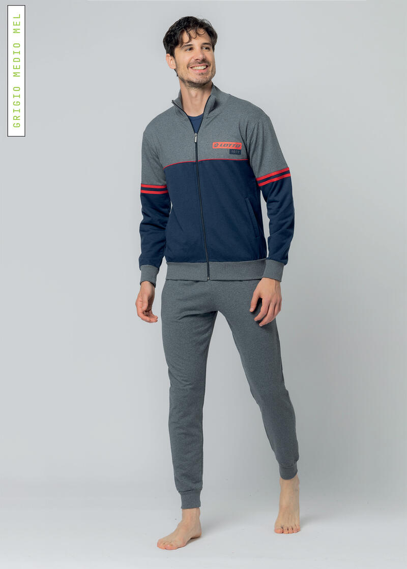 TUTA UOMO FELPA NON GARZATA LOTTO BuyBuy24 Abbilgiamento e Biancheria