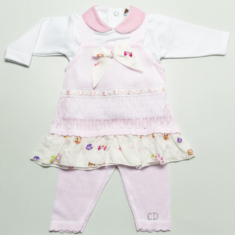 VESTINA + LEGGINS IN FILO 3PZ DI COTONE 100% BuyBuy24 Abbilgiamento e Biancheria