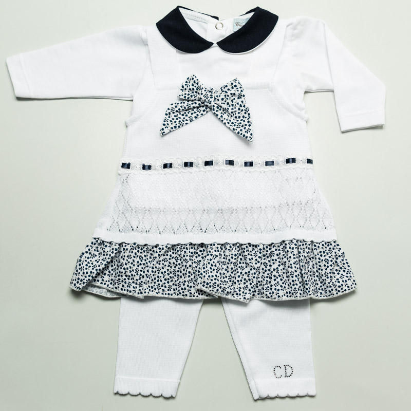 VESTINA + LEGGINS IN FILO 3PZ DI COTONE 100% BuyBuy24 Abbilgiamento e Biancheria